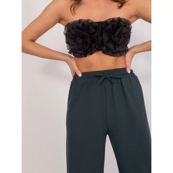  Dámské kalhoty LAKERTA LK-SP-509616.54 DARK GREEN 