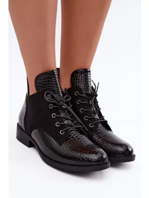 Dámské kotníkové boty VINCEZA 16524 BLACK
