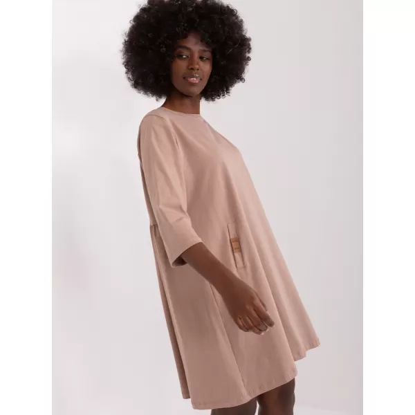  Dámské šaty RELEVANCE RV-SK-6274.36P DARK BEIGE 