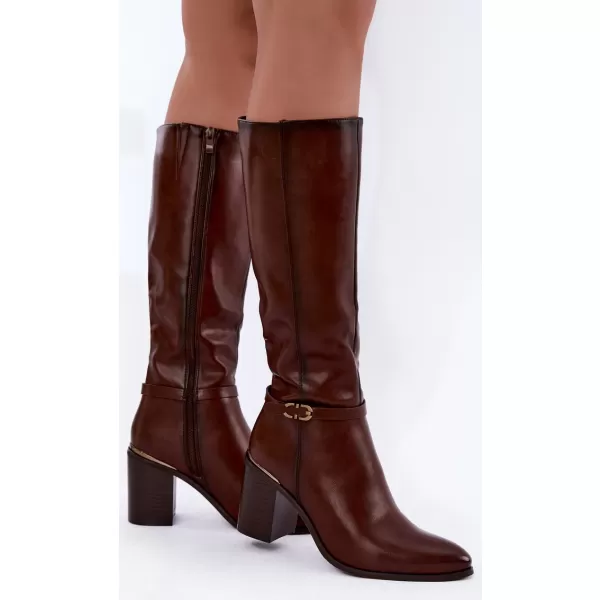  Dámské kozačky SERGIO LEONE KZ-08 BROWN 