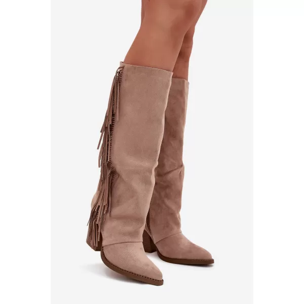  Dámské boty BOTO LQ-161/KL-161 KHAKI 
