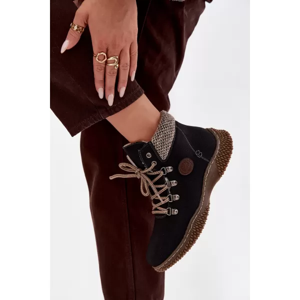  Dámské traperky BOTO 25BT02-9374 BLACK 