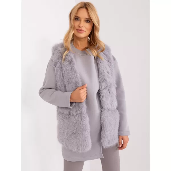  Dámská vesta WOOL FASHION ITALIA AT-KZ-2368.00P GRAY 