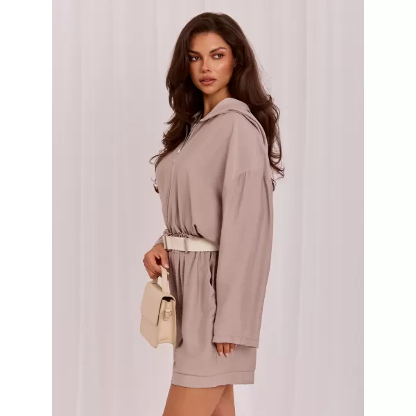  Dámská mikina RUE PARIS IT-BL-10362.24 DARK BEIGE 