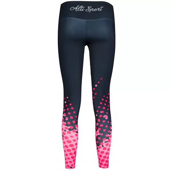  Dámské legíny premium (nové velikosti) ALTISPORT VOJ/ALW109LEG05 RŮŽOVO-ČERNÁ 