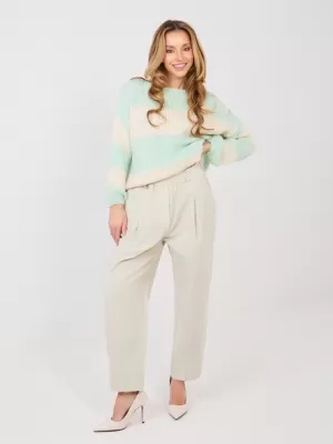 Dámské kalhoty ITALY MODA MI-SP-2690.00 LIGHT BEIGE