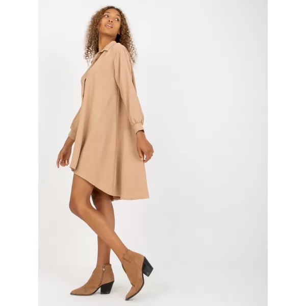  Dámské šaty ITALY MODA DHJ-SK-15092.57P DARK BEIGE 