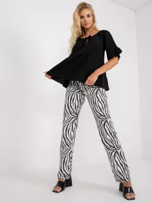 Dámská halenka OCH BELLA TW-BZ-BI-90013.27X NOIRE