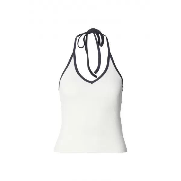  Dámský top URBAN CLASSICS TB8352A-20671 BLACK/OFF WHITE 