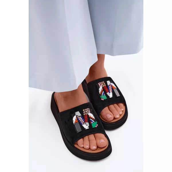  Dámské pantofle VINCEZA 66942 BLACK 
