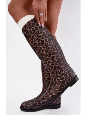 Dámské holínky BOTO 5226 LEOPARD PRINT
