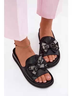 Dámské pantofle S.BARSKI KV61-6061 BLACK