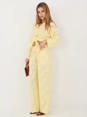 Dámský komplet RUE PARIS IT-KMPL-10127.60 BRIGHT YELLOW