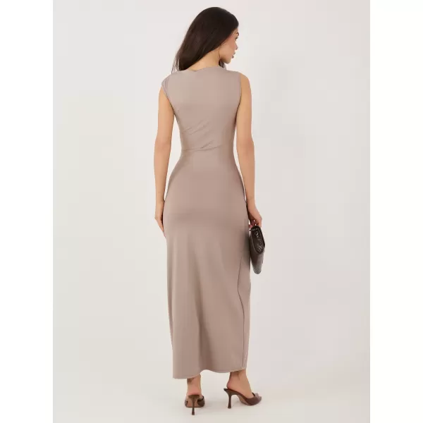  Dámské šaty RUE PARIS IT-SK-22392.21 DARK BEIGE 