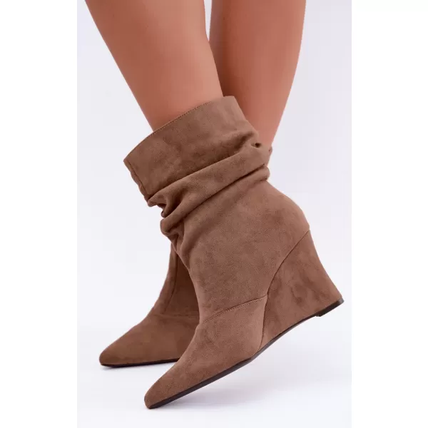  Dámské kotníkové boty BOTO D-273 BEIGE 