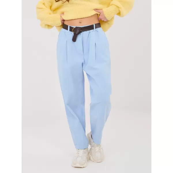  Dámské kalhoty ITALY MODA MI-SP-2690.00 LIGHT BLUE 