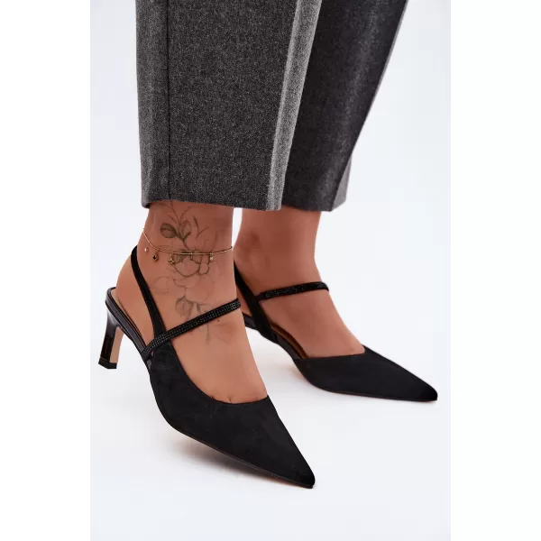  Dámské sandály D&A CR61-3048 BLACK 