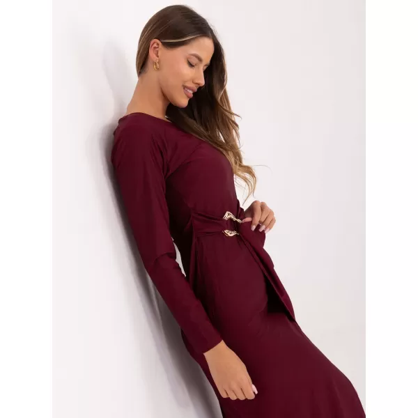  Dámské šaty ITALY MODA IT-SK-21609.83 BURGUNDY 