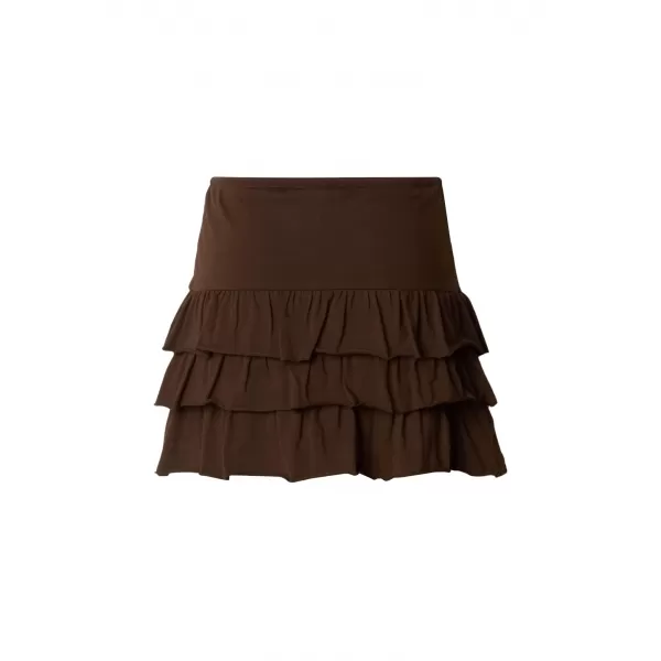  Dámská sukně URBAN CLASSICS TB7506-00075 BROWN 