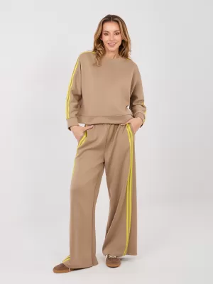 Dámský komplet RUE PARIS IT-KMPL-21772.63 DARK BEIGE