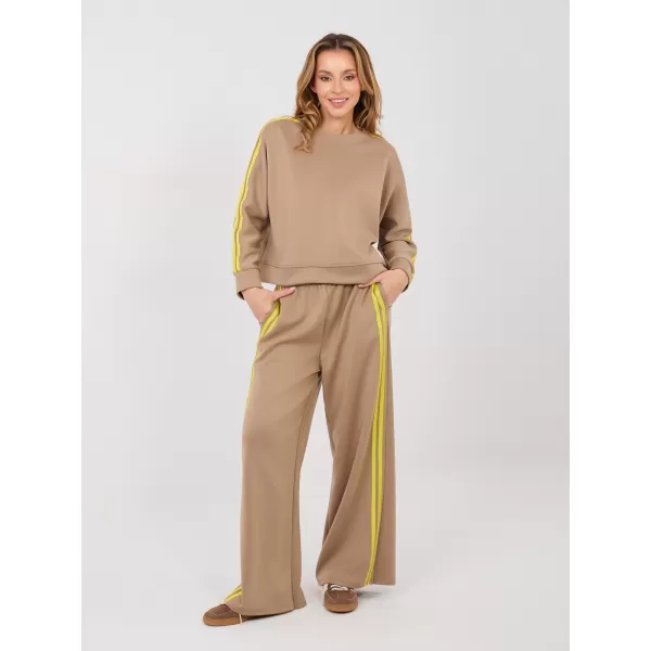  Dámský komplet RUE PARIS IT-KMPL-21772.63 DARK BEIGE 
