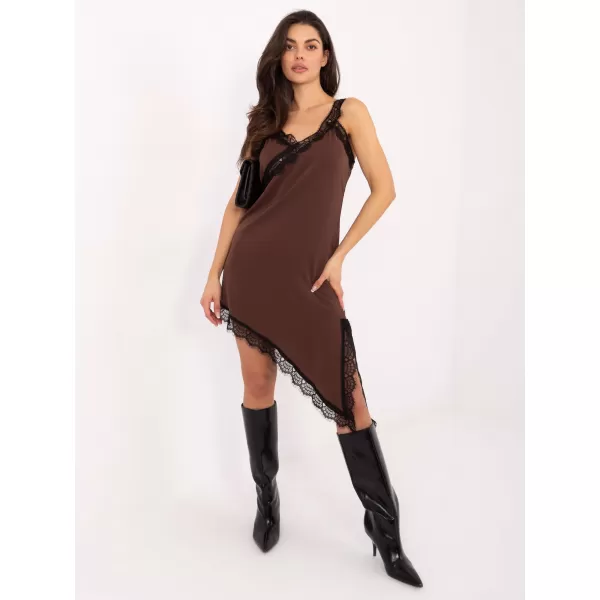  Dámské šaty ITALY MODA MI-SK-62478.26 BROWN 