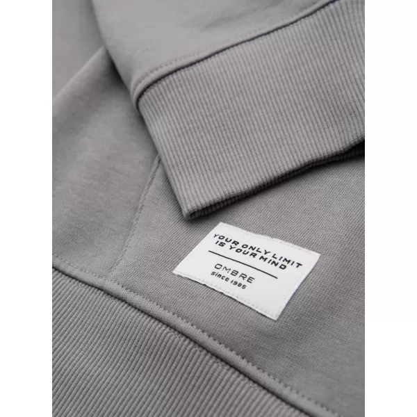  Pánská mikina OMBRE OM-SSBZ-0272 GREY 