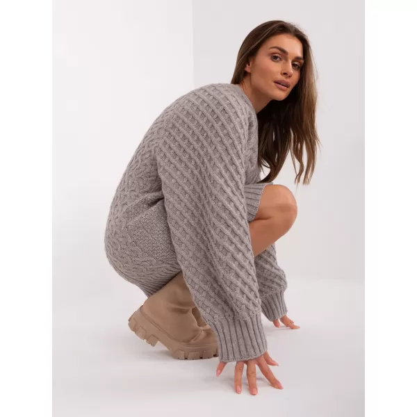 Dámský svetr WOOL FASHION ITALIA AT-SW-2367-2.64P GRAY 