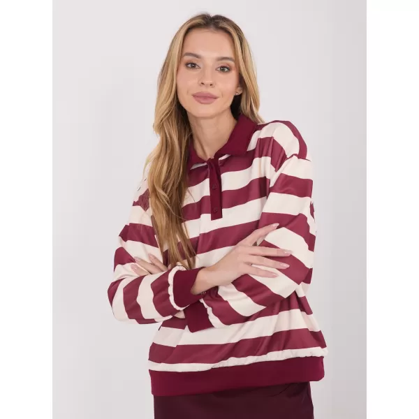  Dámská halenka ITALY MODA IT-BZ-9980.16 BURGUNDY 