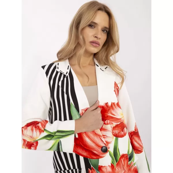  Dámské sako ITALY MODA DHJ-MA-18525-32.00 ECRU 
