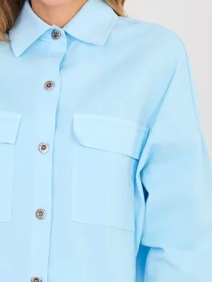 Dámská košile ITALY MODA IT-KS-FL9968.48 LIGHT BLUE