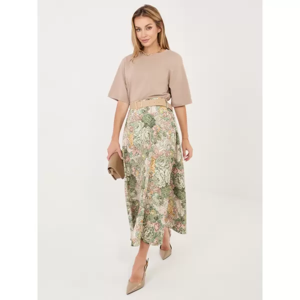  Dámská sukně ITALY MODA IT-SD-FL9850-2.17 GREEN 