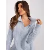 Dámský svetr WOOL FASHION ITALIA AT-SW-2349-2.27 BLUE