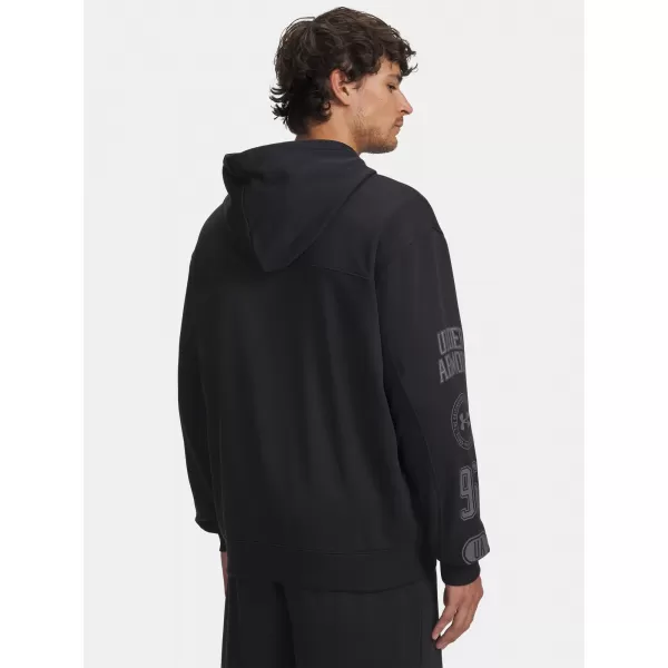  Pánská mikina UNDER ARMOUR UA RIVAL LW GRAPHIC FZ 6014687-001 ČERNÁ 
