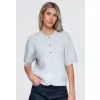 Dámská halenka OMBRE OW-TS-E0091 GREY