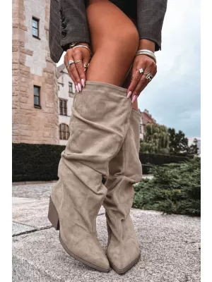 Dámské kozačky BOTO 2580A-1 KHAKI