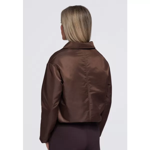  Dámská bunda OMBRE OW-JT-E0003 BROWN 