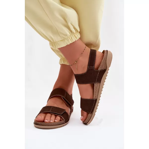  Dámské sandály INBLU AA000070 BROWN 