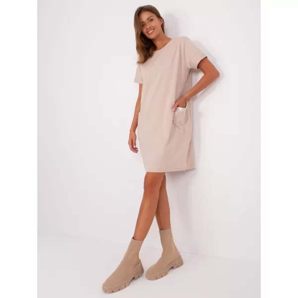  Dámské šaty RUE PARIS RV-SK-8724-1.91 BEIGE 