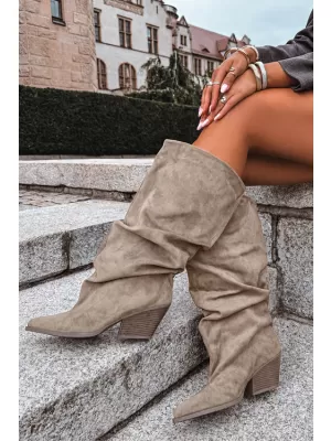 Dámské kozačky BOTO 2580A-1 KHAKI