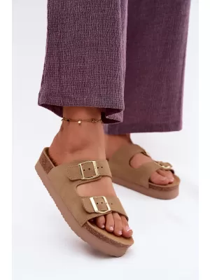 Dámské pantofle VINCEZA 102657 BEIGE