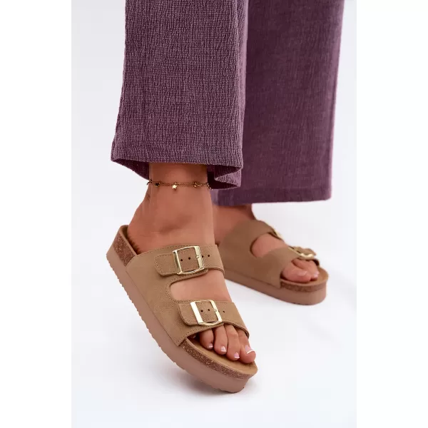  Dámské pantofle VINCEZA 102657 BEIGE 