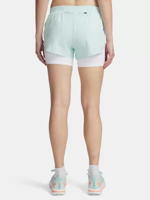 Dámské kraťasy UNDER ARMOUR UA VELOCITI PRO 4IN 2N1 SHORT 6009610-703 ZELENÁ