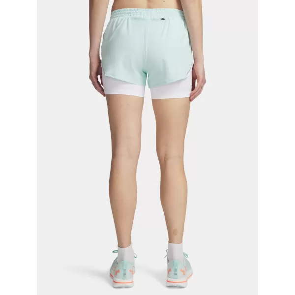  Dámské kraťasy UNDER ARMOUR UA VELOCITI PRO 4IN 2N1 SHORT 6009610-703 ZELENÁ 
