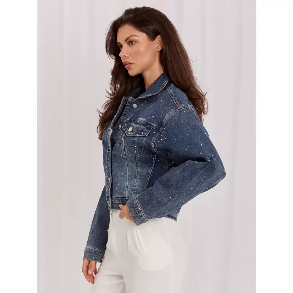 Dámská bunda ITALY MODA IR-KR-G01.15 DARK BLUE 
