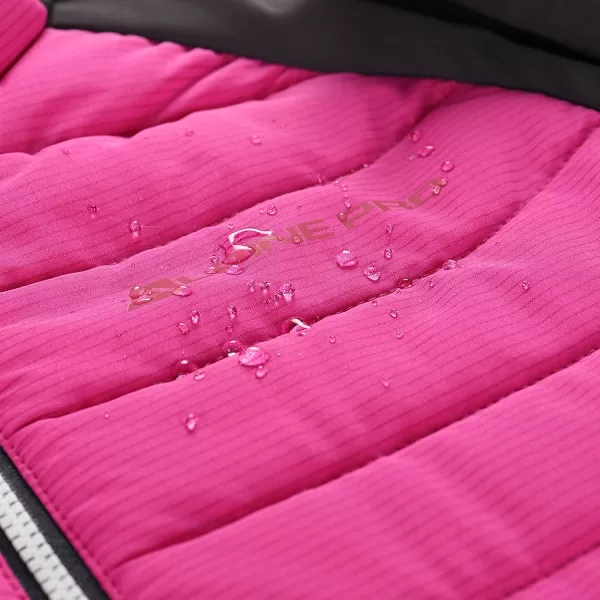  Dětská bunda ALPINE PRO GERLO FUCHSIA RED 