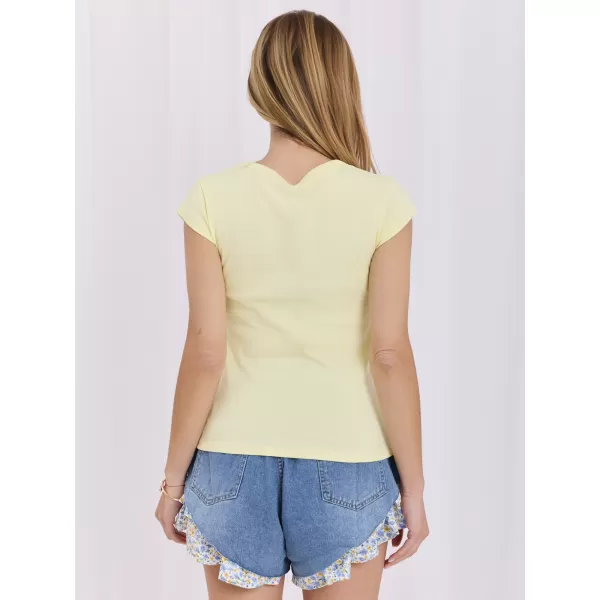  Dámské tričko RUE PARIS RV-TS-A1360.02P BRIGHT YELLOW 