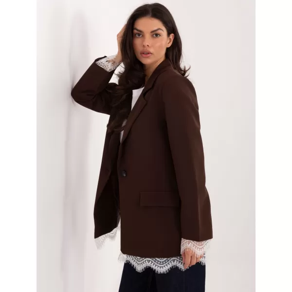  Dámská bunda ITALY MODA IT-MA-FL9916.02P DARK BROWN 