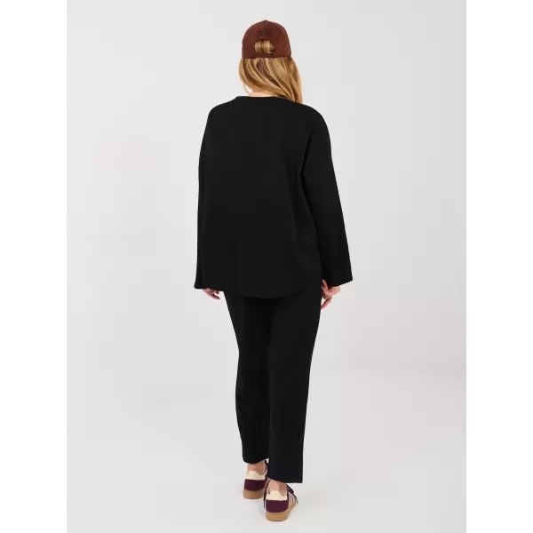  Dámská tepláková souprava RUE PARIS IT-KMPL-20583.09P BLACK 