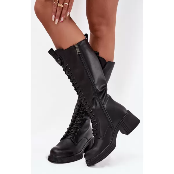  Dámské kozačky VINCEZA 66804 BLACK 